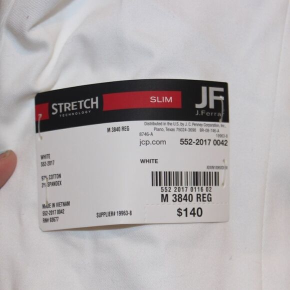 jf .j.Ferrar White Women's Blazer Size Medium - Picture 8 of 9